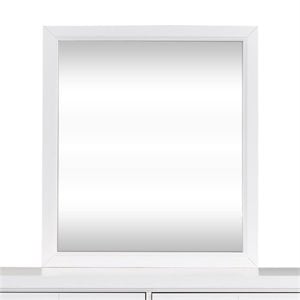Cottage View White Mirror