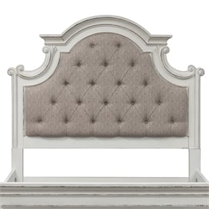 Magnolia Manor White King Uph Panel Headboard - Engineered Wood