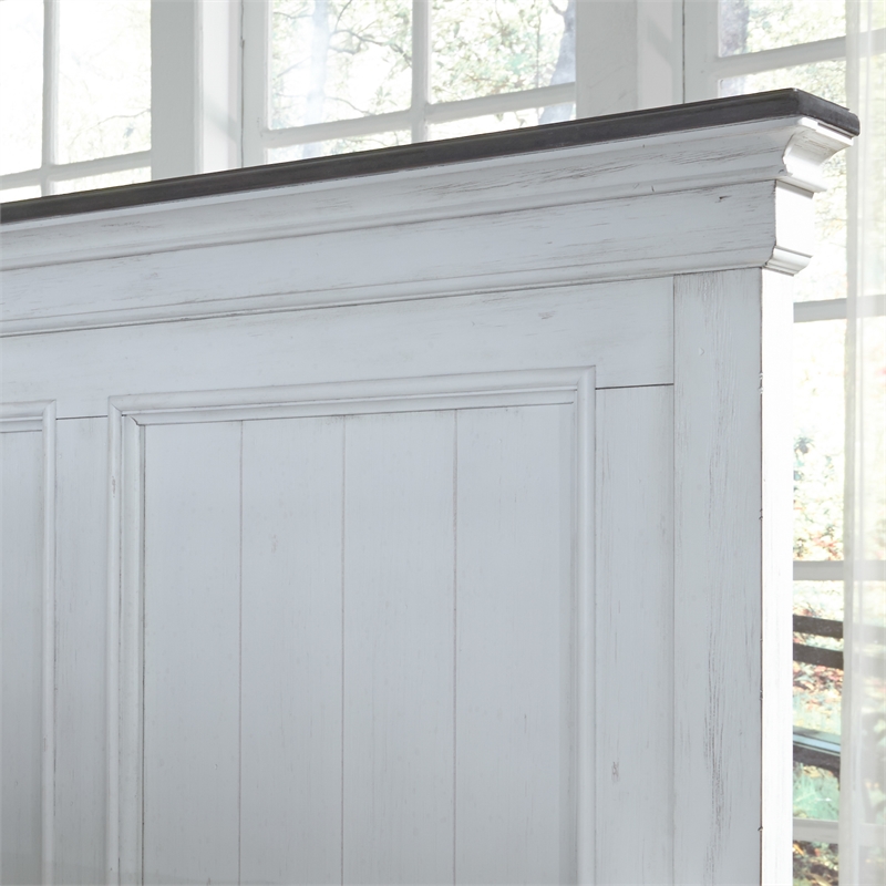 Liberty Furniture Allyson Park King Panel Bed - White & Gray
