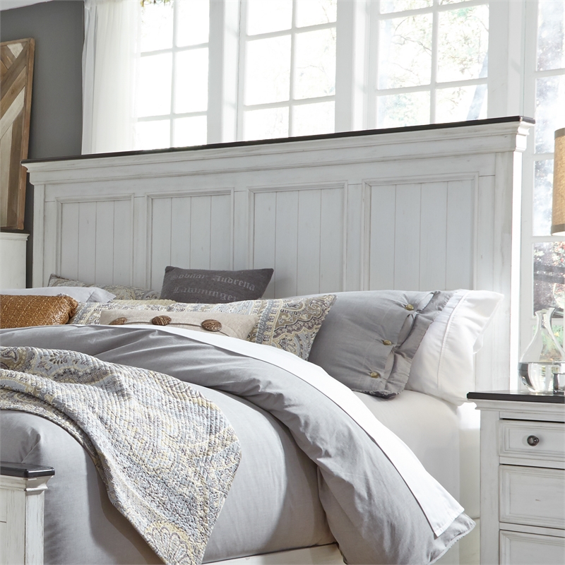 Allyson Park White King Panel Headboard