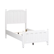 Cottage View White Twin Wood Panel Bed