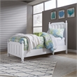 Cottage View White Twin Wood Panel Bed