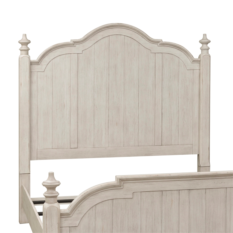 Farmhouse Reimagined White King Poster Headboard