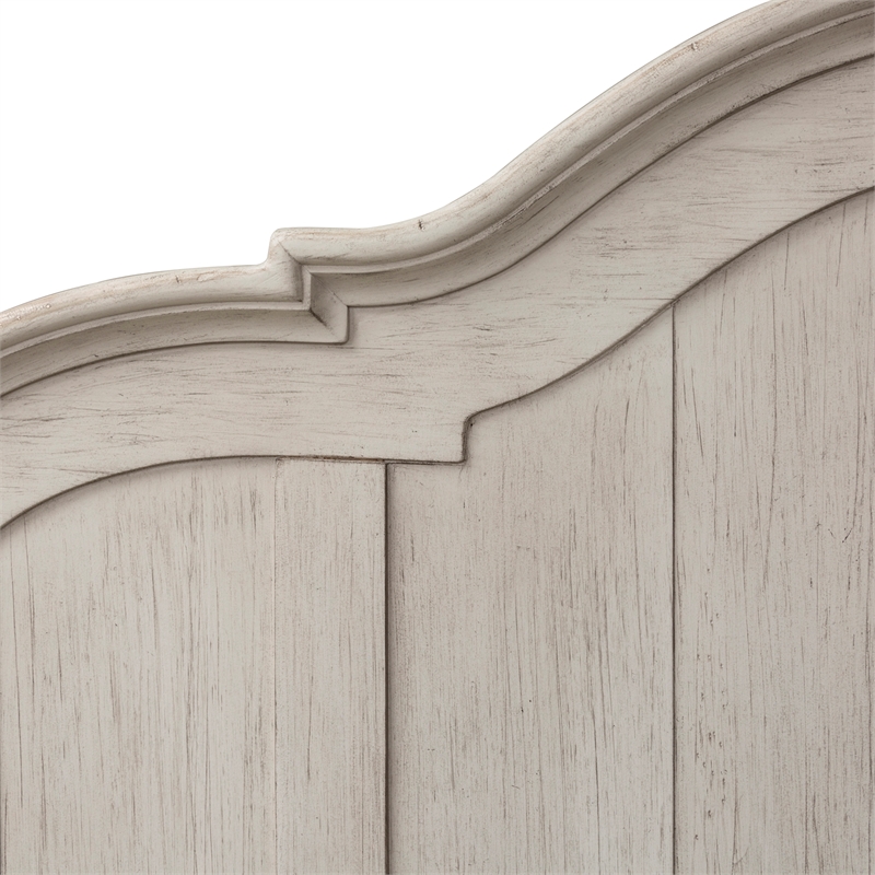 Farmhouse Reimagined White King Poster Headboard