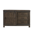 Thornwood Hills Dark Gray Barn Door Dresser