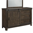 Thornwood Hills Dark Gray Barn Door Dresser