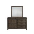 Thornwood Hills Dark Gray Barn Door Dresser