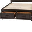 Thornwood Hills Dark Gray Full Bookcase Bed