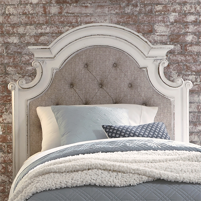 Magnolia Manor White Full Uph Panel Headboard