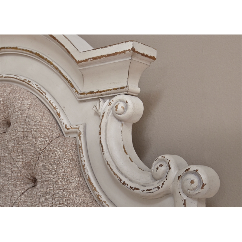 Magnolia Manor White Full Uph Panel Headboard