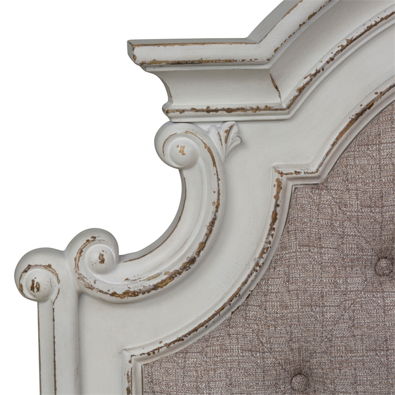 Magnolia Manor White Full Uph Panel Headboard