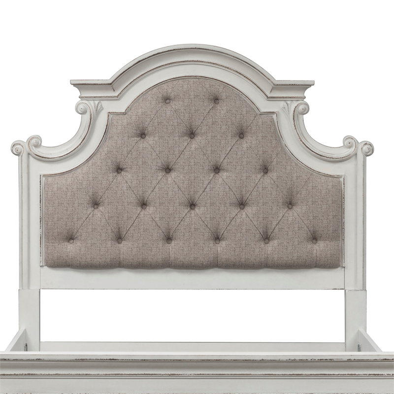 Magnolia Manor White Full Uph Panel Headboard