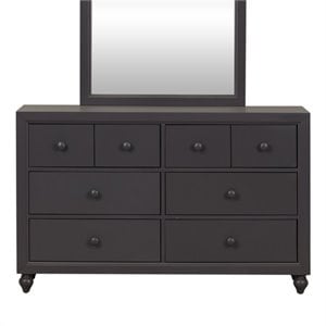 Cottage View Dark Gray 6 Drawer Dresser