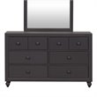 Cottage View Dark Gray 6 Drawer Dresser