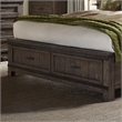 Thornwood Hills Dark Gray King Storage Bed