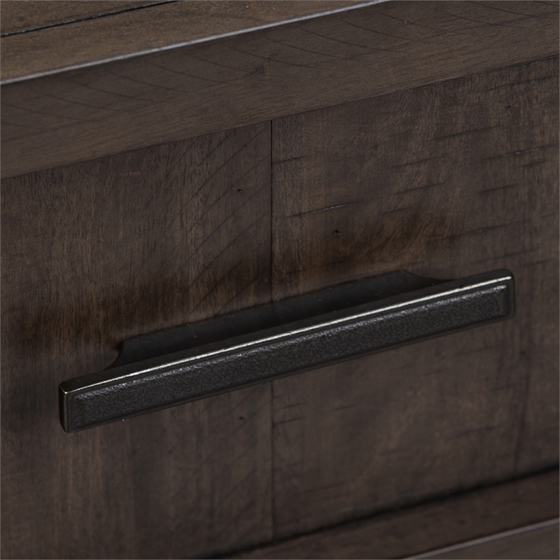 Thornwood Hills Dark Gray King Storage Bed