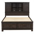 Thornwood Hills Dark Gray Queen Bookcase Bed