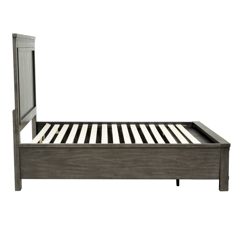Thornwood Hills Dark Gray Queen Storage Bed