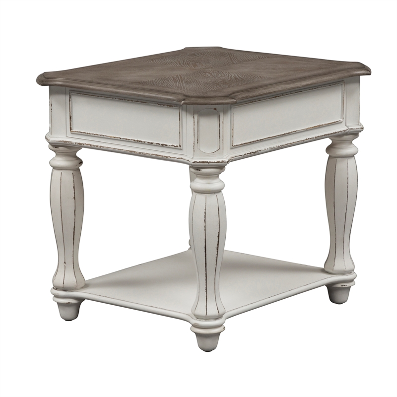 Magnolia Manor White 3 Piece Set (1-Cocktail 2-End Tables)