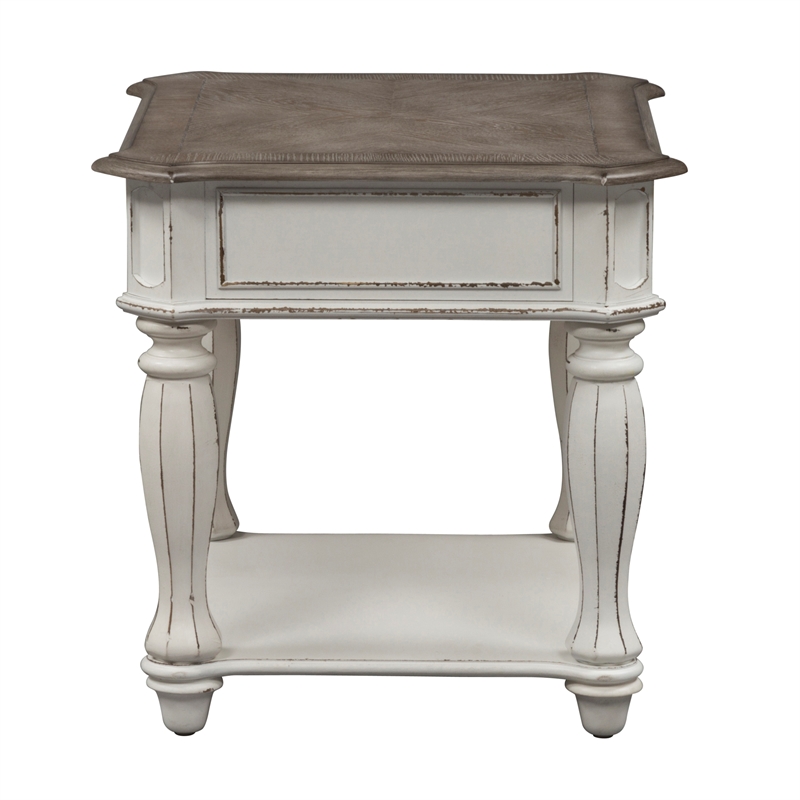 Magnolia Manor White 3 Piece Set (1-Cocktail 2-End Tables)