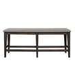 Double Bridge Dark Chestnut and Gray Counter Wood Bench (RTA)
