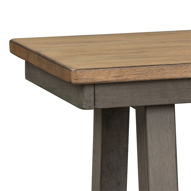 Lindsey Farm Light Gray Backless Bench (RTA)