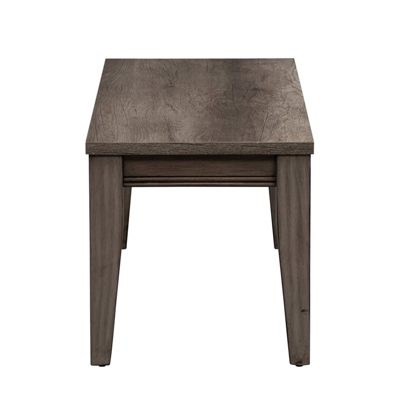 Liberty Furniture Tanners Creek Wood Medium Gray Bench (RTA)