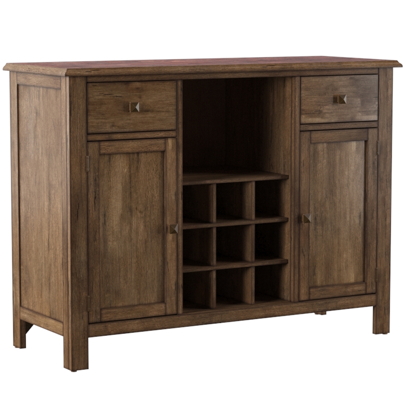 Liberty Furniture Solid Rubber Wood Dining Server in Antique Honey