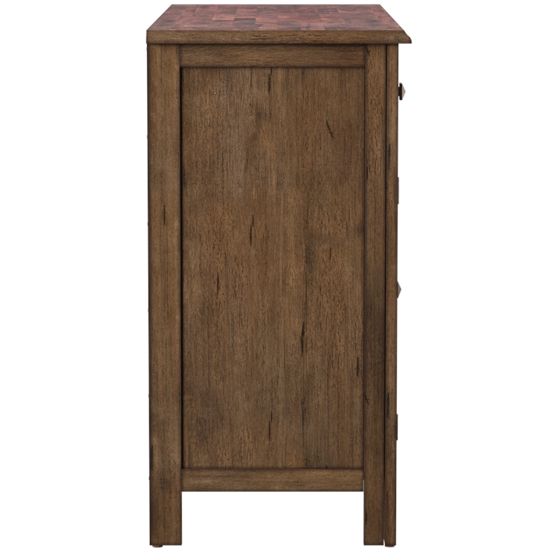 Liberty Furniture Solid Rubber Wood Dining Server in Antique Honey