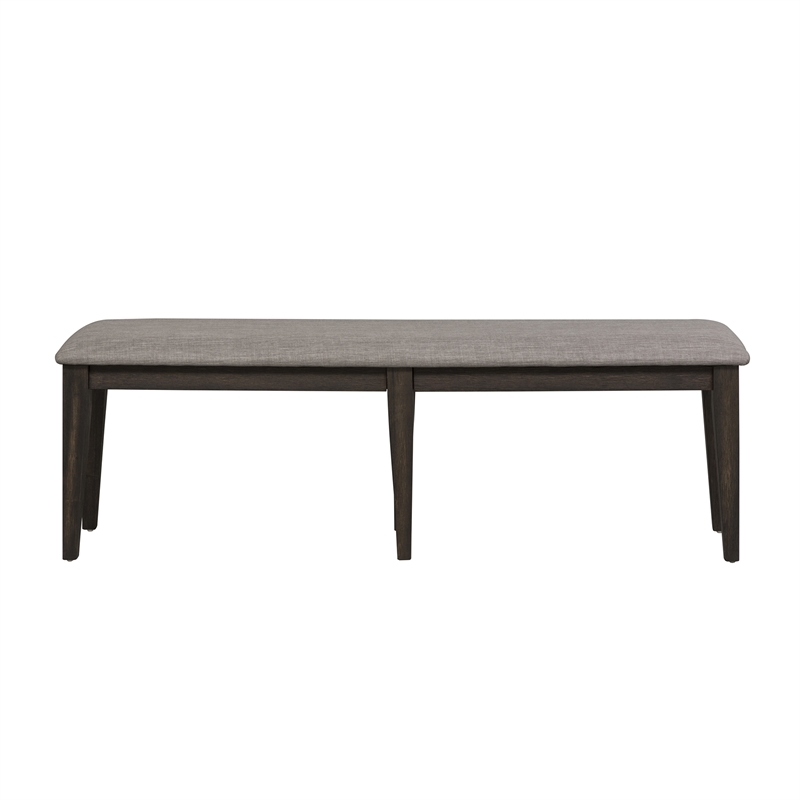 Double Bridge Dark Brown Optional 6 Piece Trestle Table Set