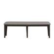 Double Bridge Dark Brown Optional 6 Piece Trestle Table Set