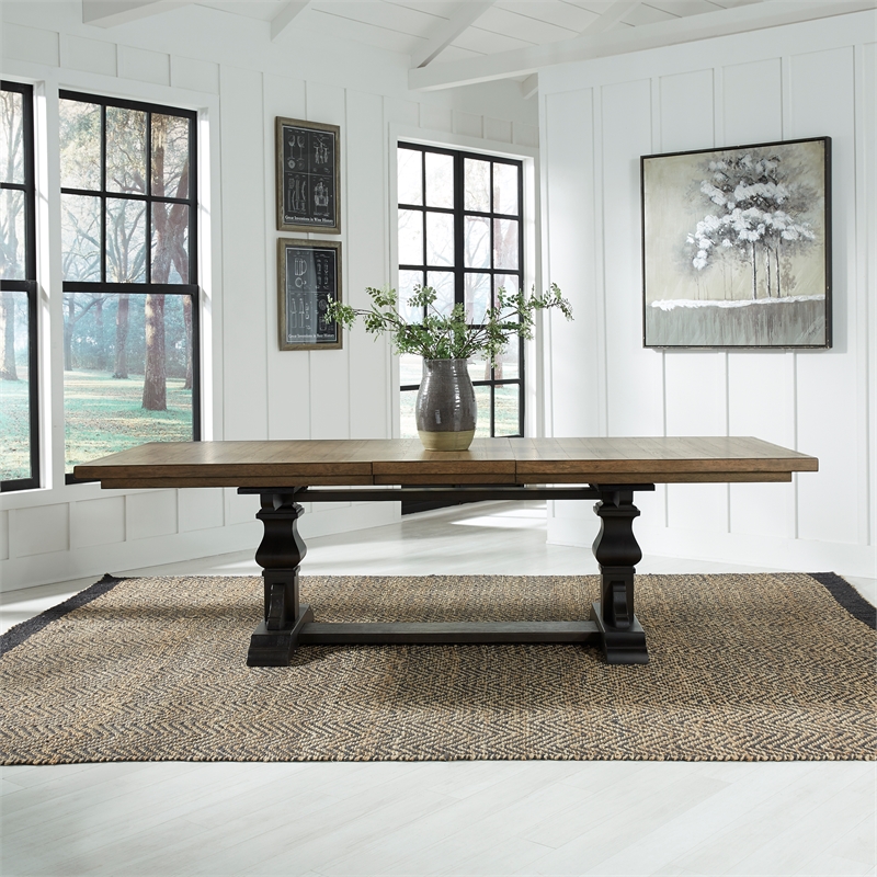 Liberty Furniture Harvest Home 6 Piece Trestle Table Set