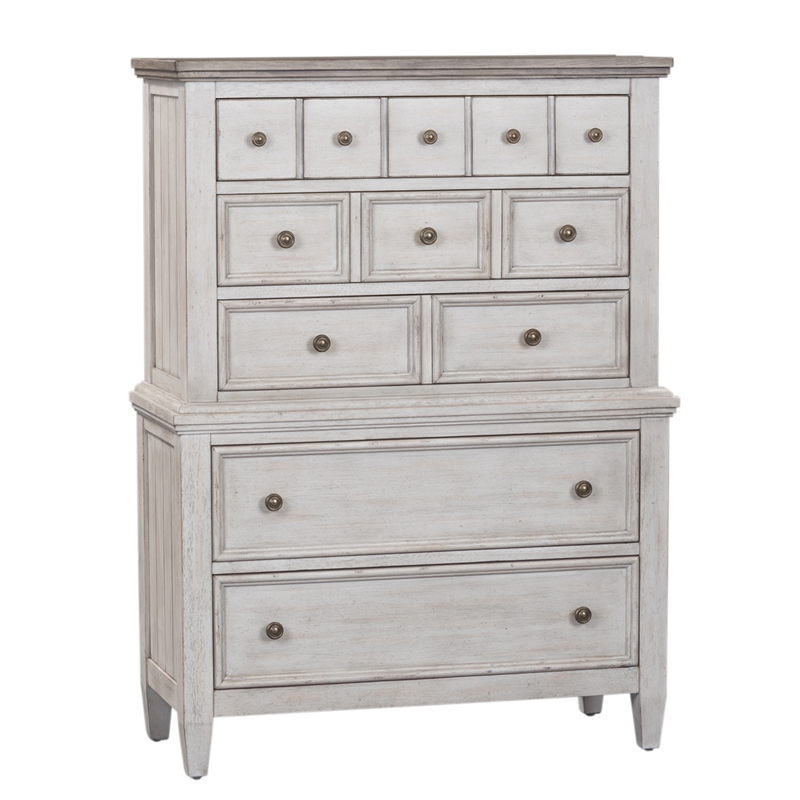 Heartland White 5 Drawer Chest