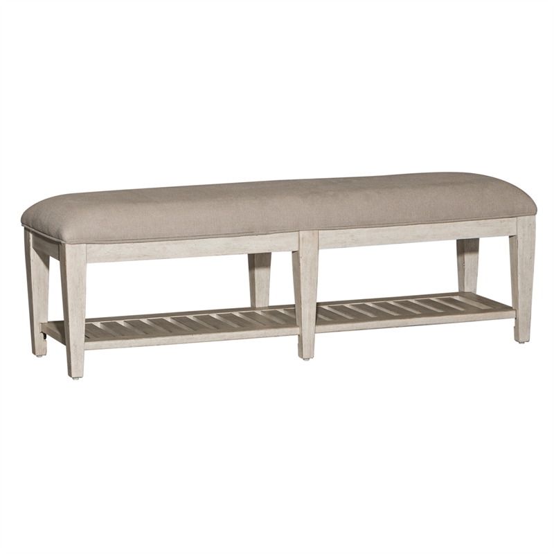 Heartland White Bed Bench