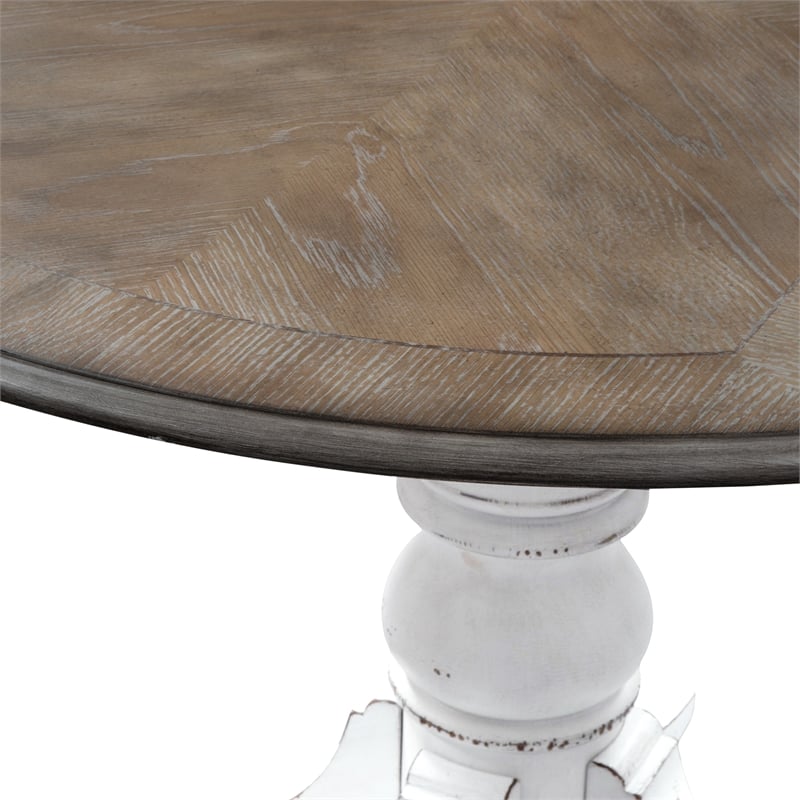 Liberty Furniture Magnolia Manor Drop Leaf Table - Antique White