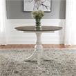 Liberty Furniture Magnolia Manor Drop Leaf Table - Antique White