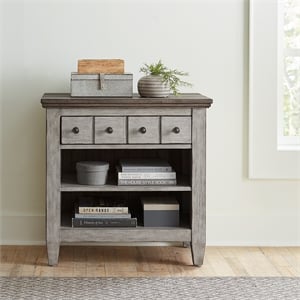 Liberty Furniture Heartland Night Stand w/ Charging Station - Antique White