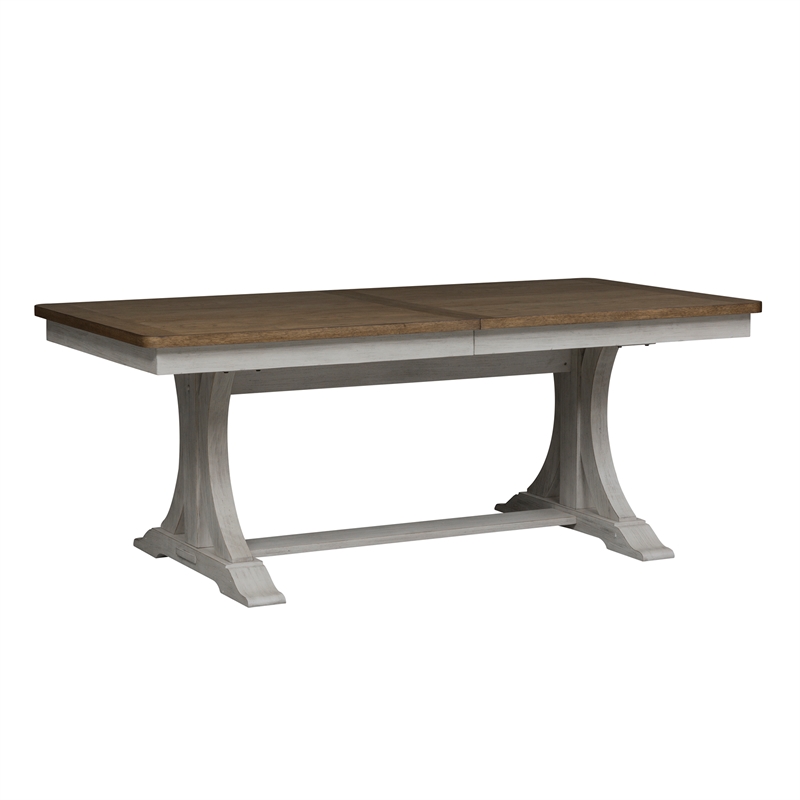 liberty furniture farmhouse reimagined trestle table
