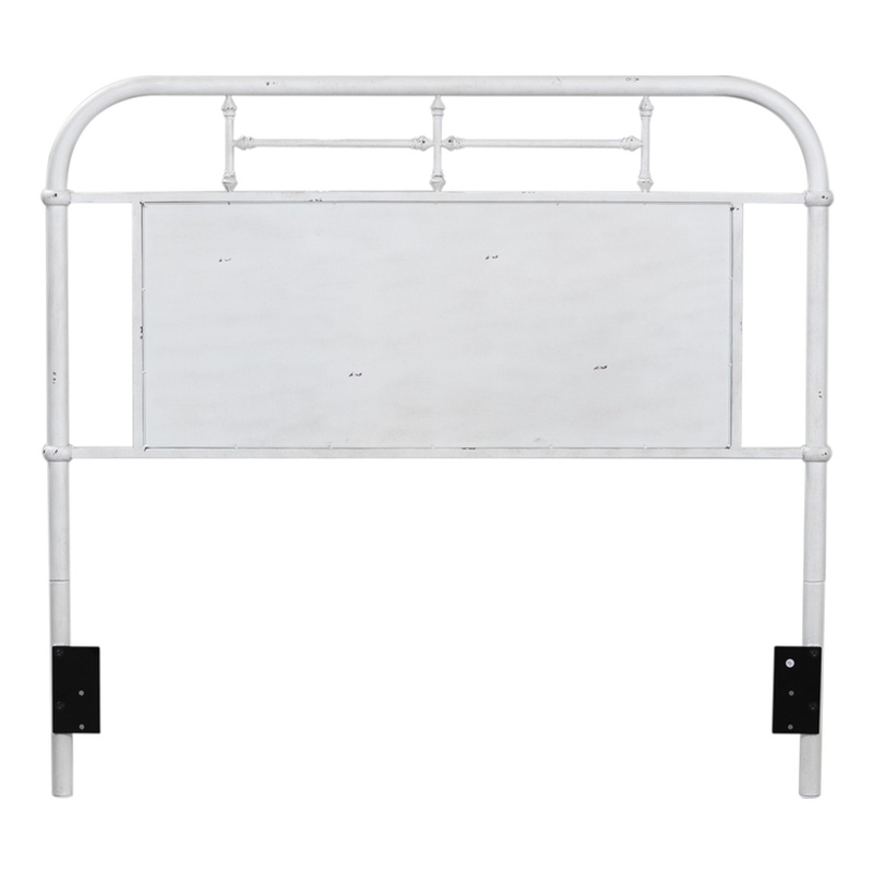 Liberty Furniture Queen Metal Headboard in Antique White