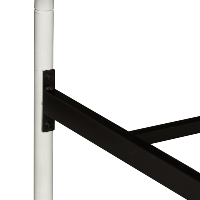 Vintage Series Metal Queen Metal Bed - Antique White