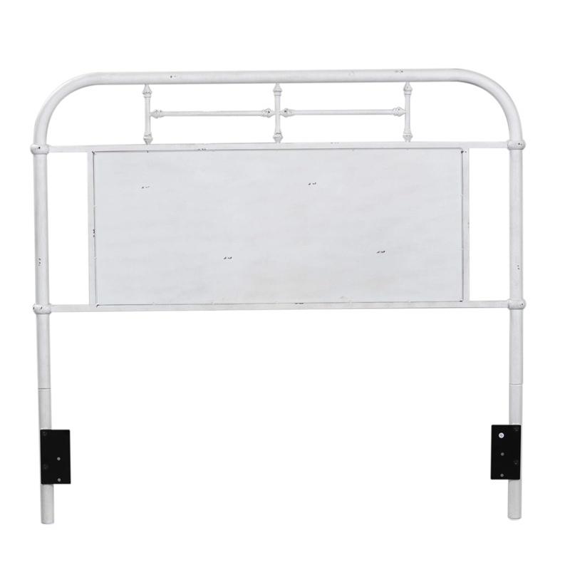 Liberty Furniture Vintage Series King Metal Headboard - Antique White