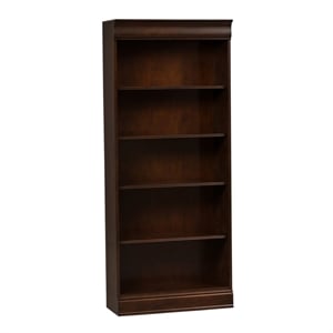 Brayton Manor Dark Brown Jr Executive 72 Inch Bookcase (RTA)