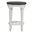 Allyson Park White Console Stool with Footrest