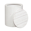Liberty Furniture Modern Farmhouse White Drum End Table