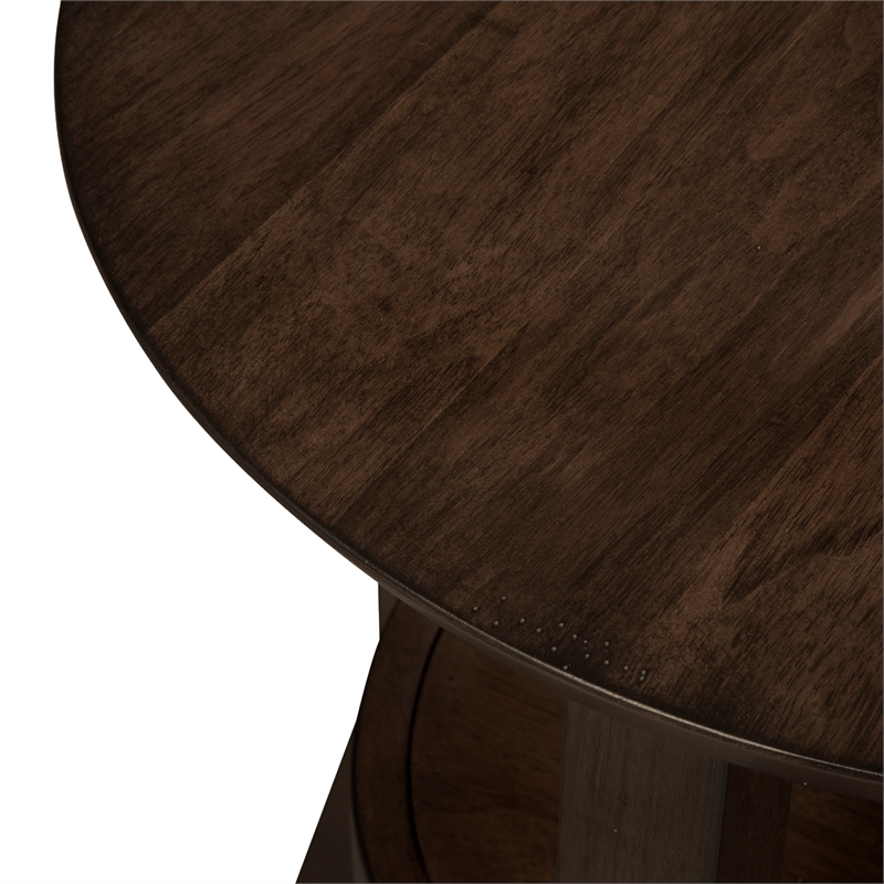 Liberty Furniture Ventura Boulevard Dark Brown Round End Table