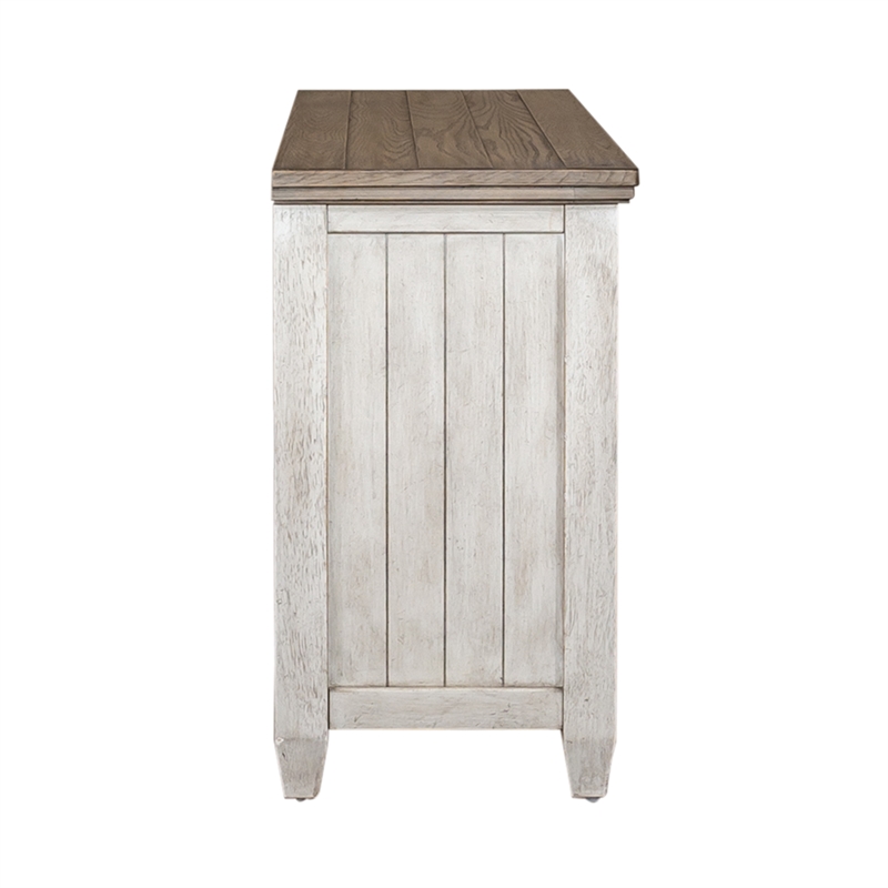 Heartland White 56 Inch Tile TV Console