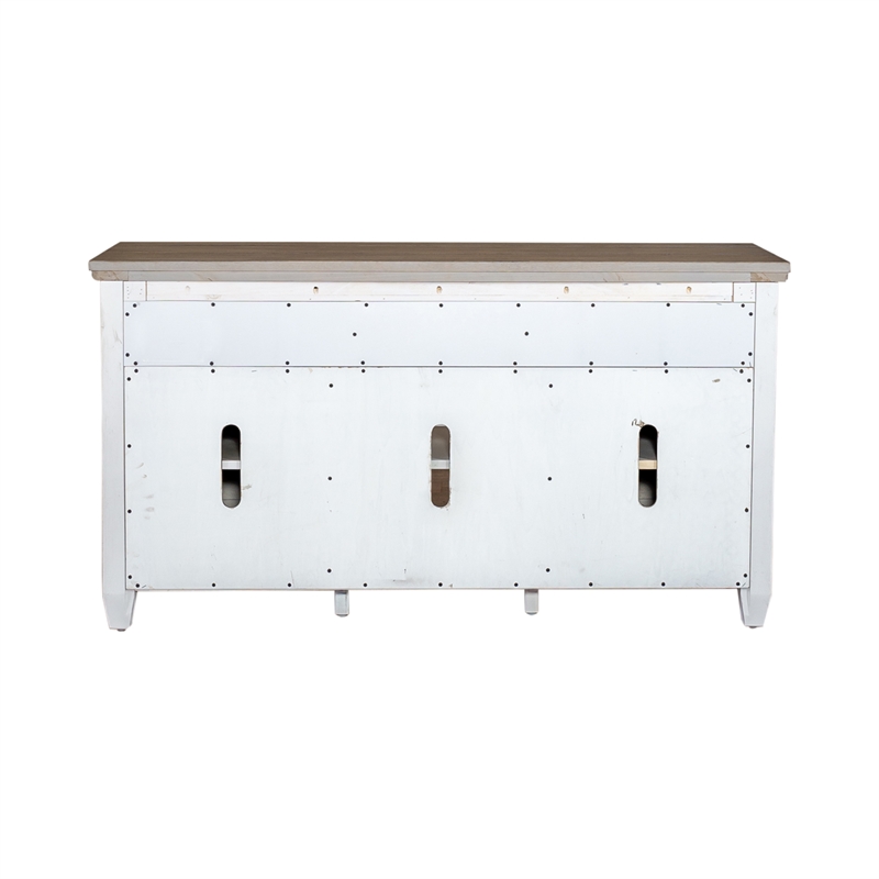 Heartland White 56 Inch Tile TV Console