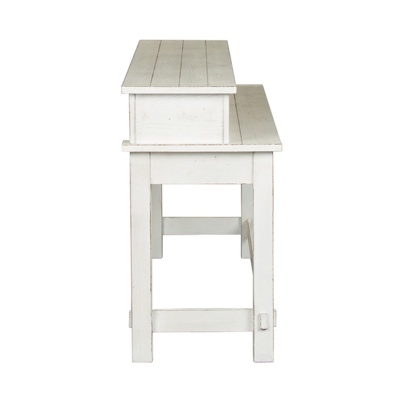 Modern Farmhouse White Console Bar Table