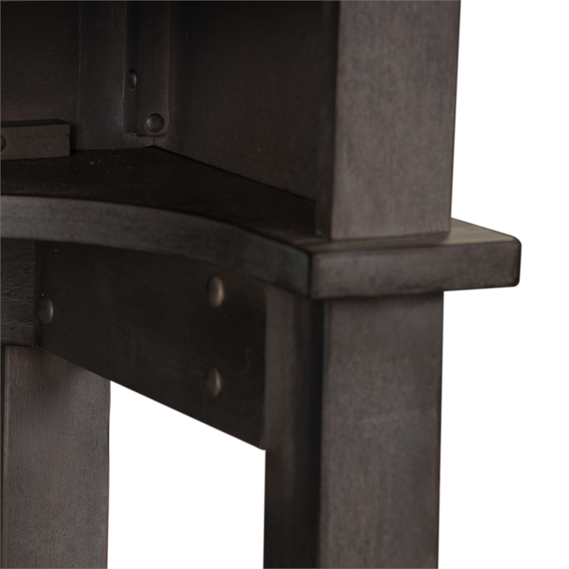 Modern Farmhouse Dark Gray Console Bar Table