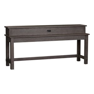 Modern Farmhouse Dark Gray Console Bar Table